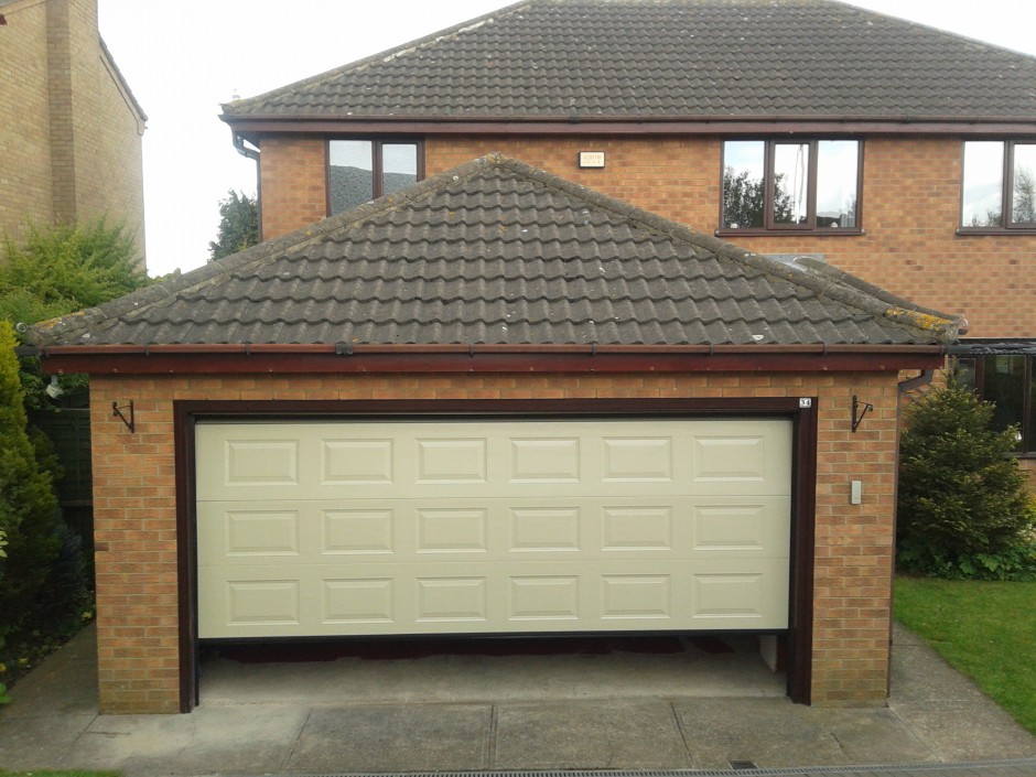New Automatic Double Sectional Garage Door Grantham