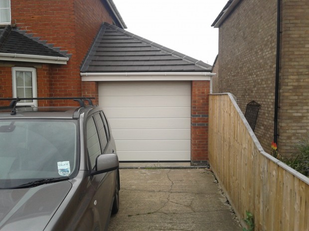 SIngle Sectional Automatic Garage Door Sleaford